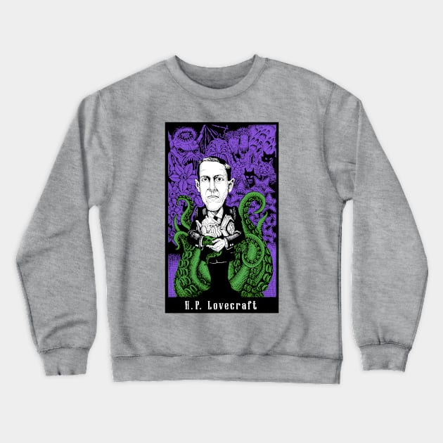 Lovecraft (Color) Crewneck Sweatshirt by altoro